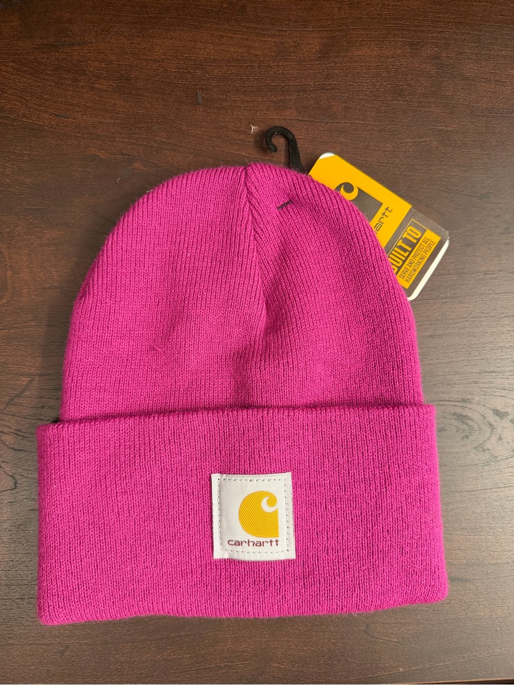 Carhartt Women's Bright Magenta Cuffed Knit Beanie